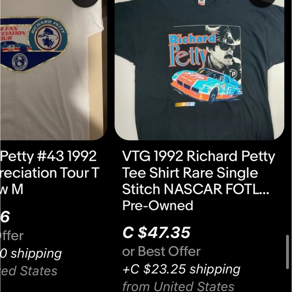 Vintage Richard Petty Nascar T-Shirt / 1992 / Large / Single Stitch - Picture 7 of 7